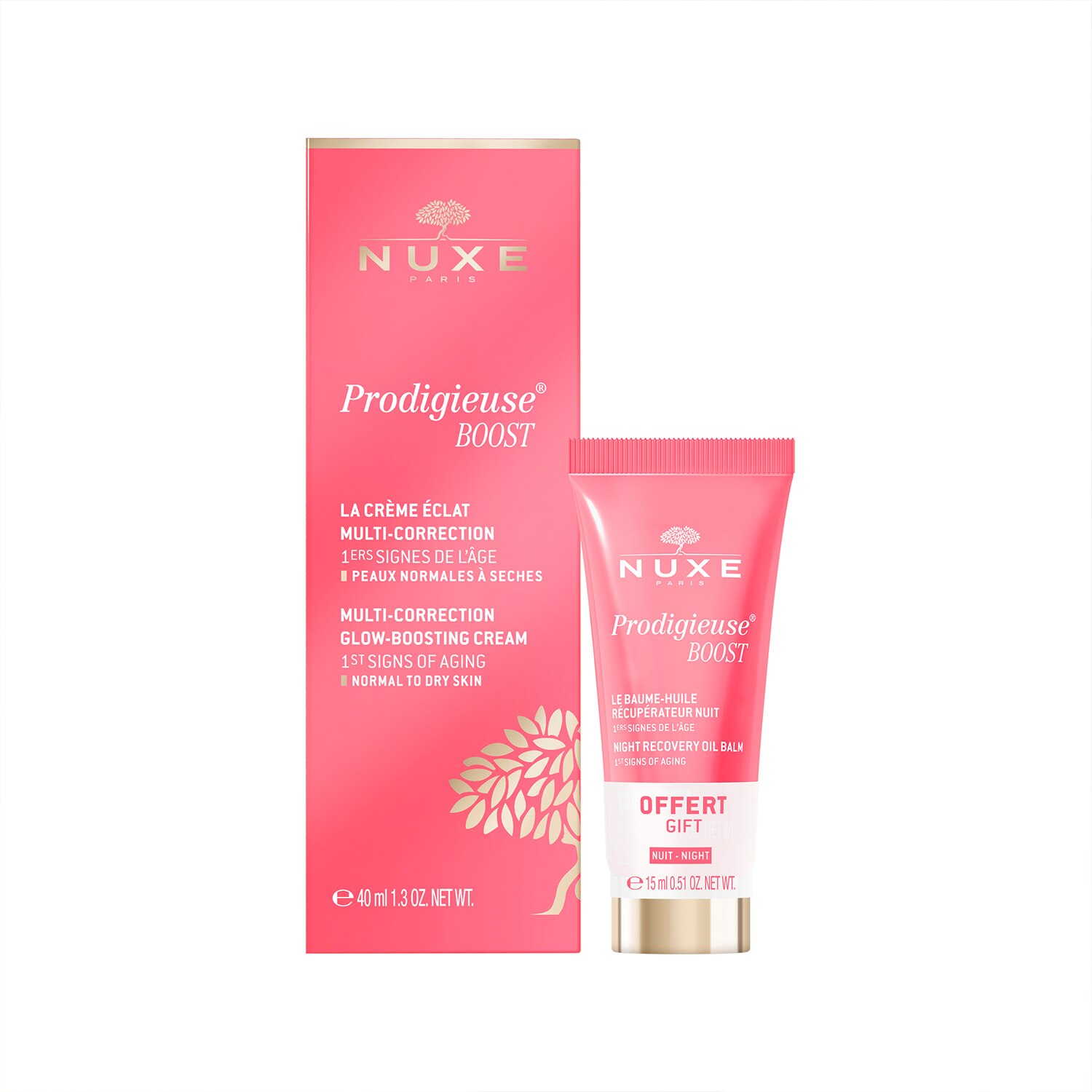 SET PARA PRIMEROS SIGNOS DE LA EDAD NUXE (CREMA DE DÍA + MINI CREMA DE NOCHE DE REGALO)